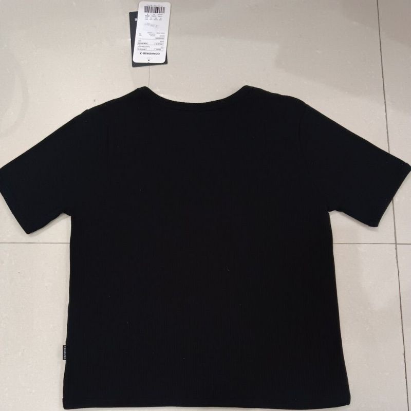 Kaos Converse Baby Ribbed Button Tee