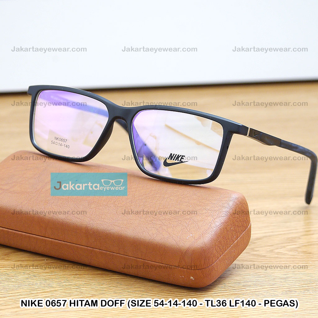 GRATIS Bluechromic Drive Blue Ray Photochromic - Kacamata Minus Nike 0657 Kacamata Pria Kasual Sport
