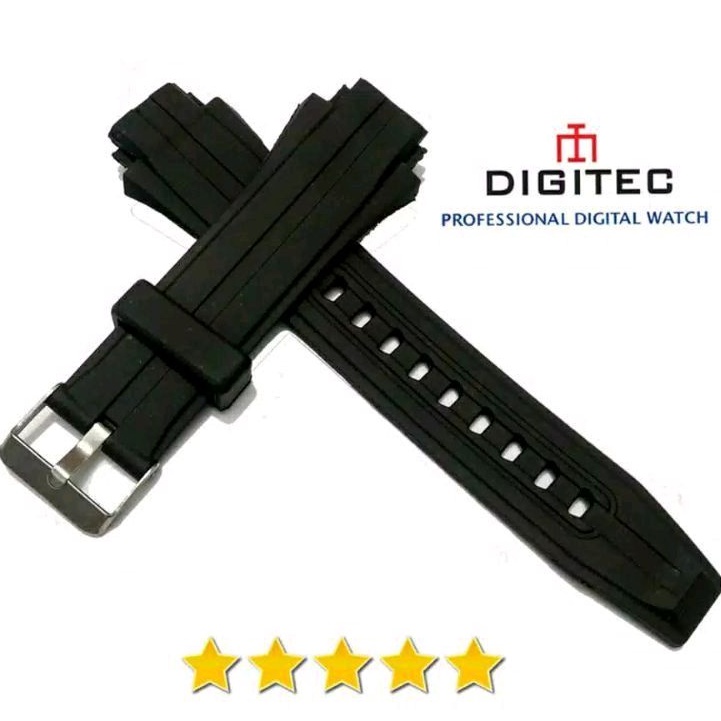 STRAP TALI JAM DIGITEC DD-5016 DD5016 FREE 2 PEN WARNA HITAM