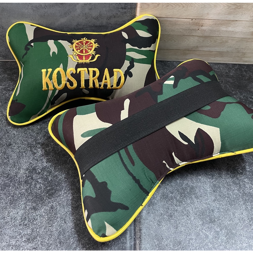 Bantal Mobil Loreng Kostrad - Bantal Mobil - Bantal Kepala Kostrad