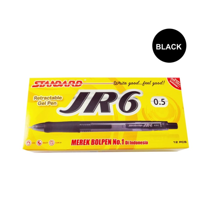 Bolpen Standard JR6 0.5 Black - Ecer