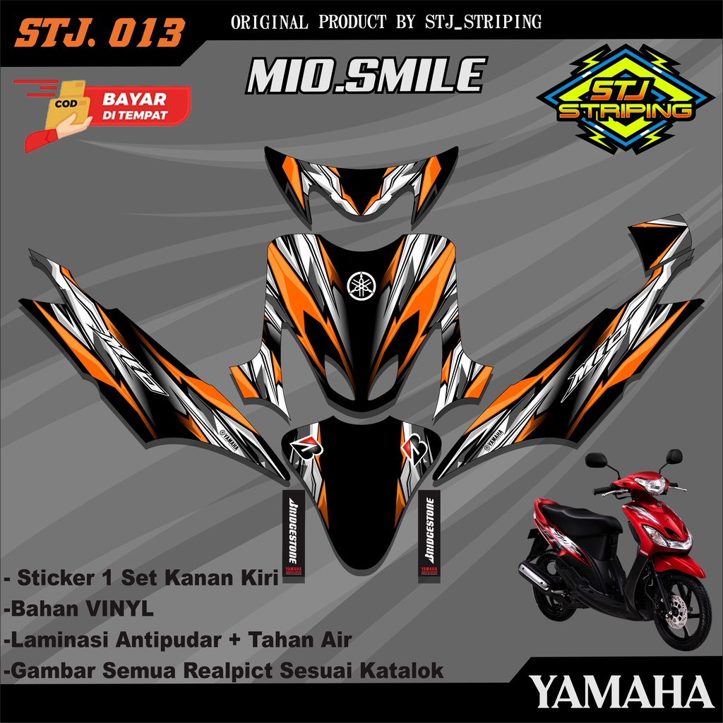 Stiker DECAL Full Body Motor MIO SMILE - Sticker DECAL Full Body Motor MIO SMILE. STJ.013