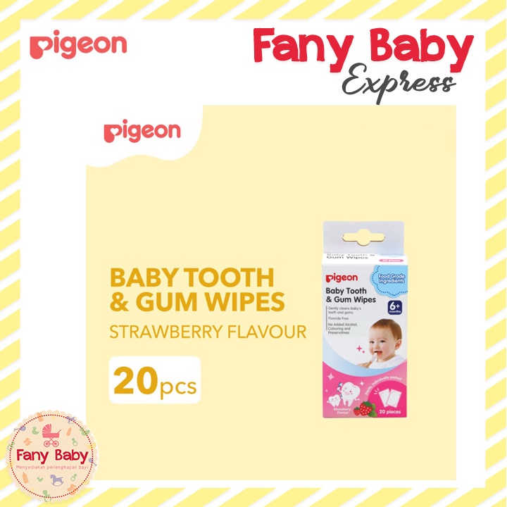 PIGEON BABY TOOTH &amp; GUM WIPES 20'S