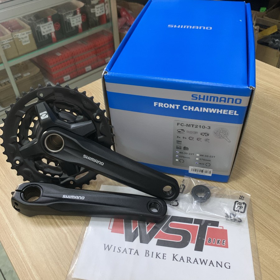 Crank Gir Sepeda MTB Shimano MT210 3 Speed Hollowtech II Original Box