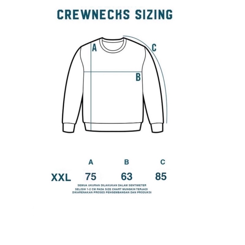 Sweater Crewneck Kombinasi Jumbo Crewneck Big Size Pria Wanita
