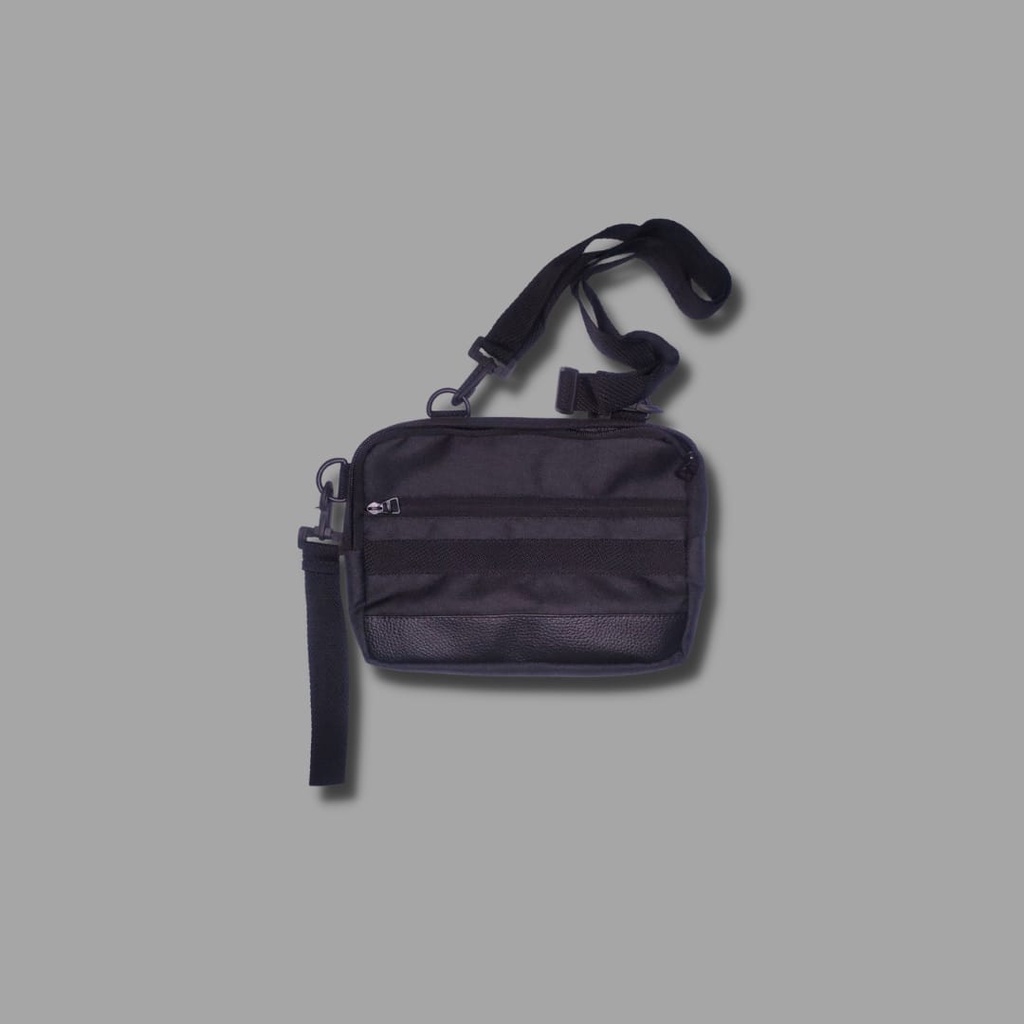 tas selempang pria polos rig bahan kanvas - Tas selempang tangan vpd 2 in 1