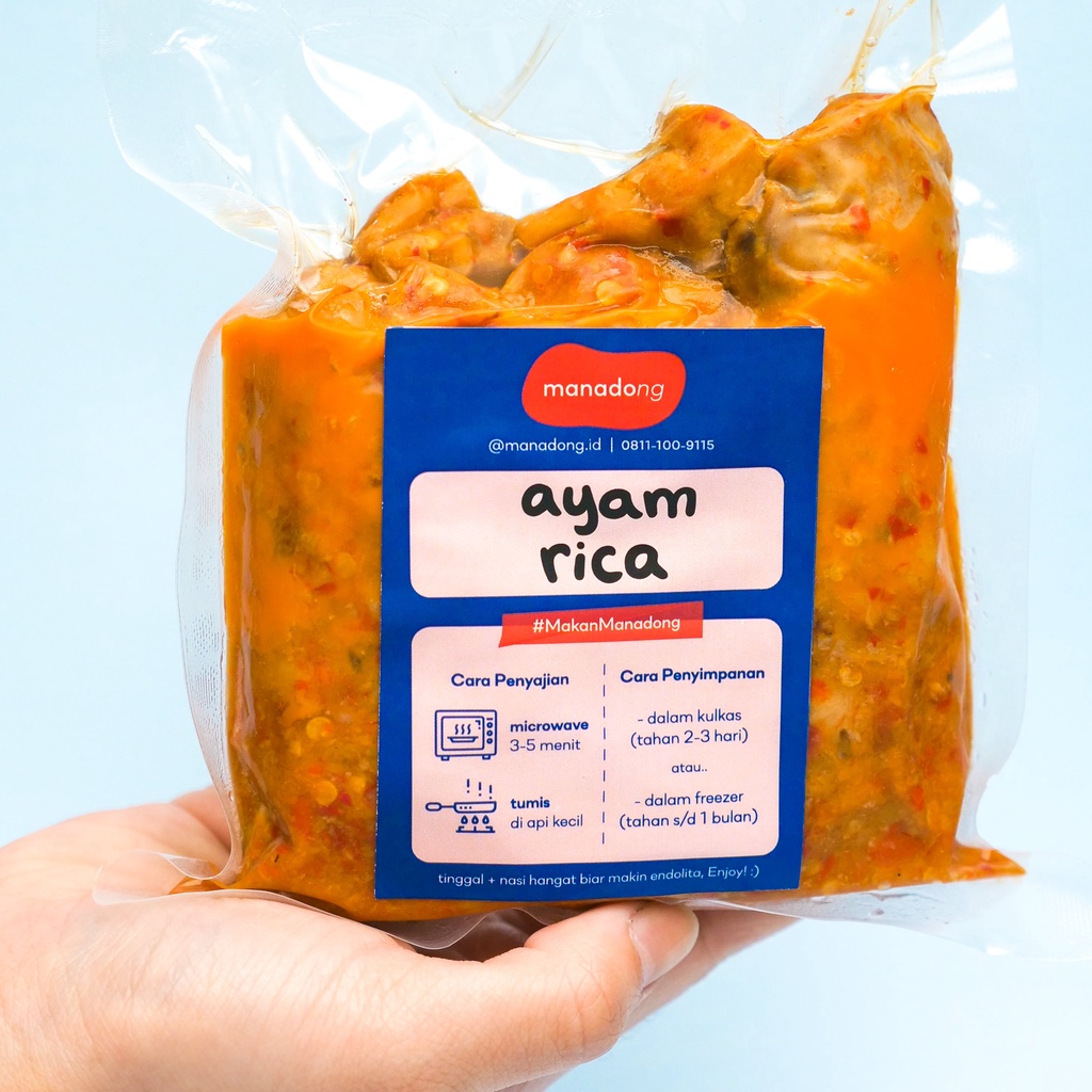 

Ayam Rica Manadong / Lauk Frozen / Masakan Manado / Makanan Beku