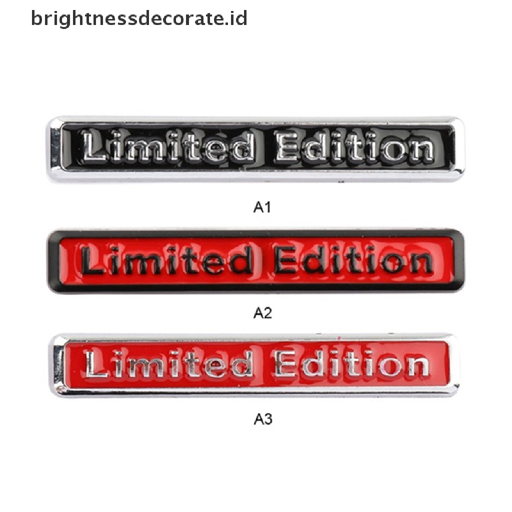[Birth] 3d Metal Chrome Limited Edition Auto Stiker Mobil Badge Decal Emblem Motor [ID]