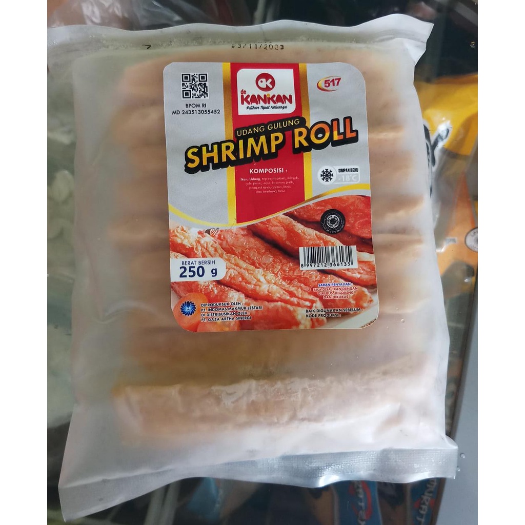 

SHRIMP ROLL 250GR