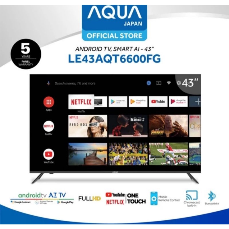 TV LED AQUA 43 INCH ANDROID