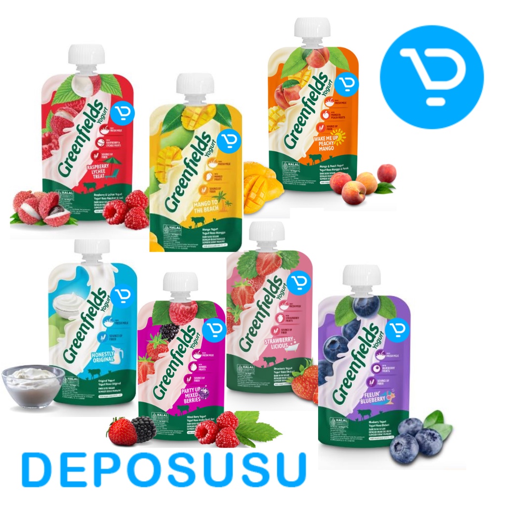 Jual Squeeze YOGURT GREENFIELDS POUCH 110g Shopee Indonesia