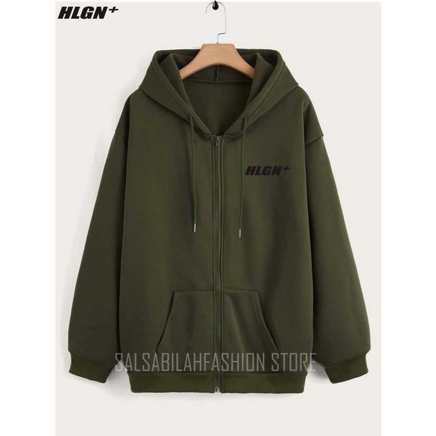 SWEATER HOODIE ZIP DISTRO Pria Wanita Jumper Premium Bahan Fleece Tebal