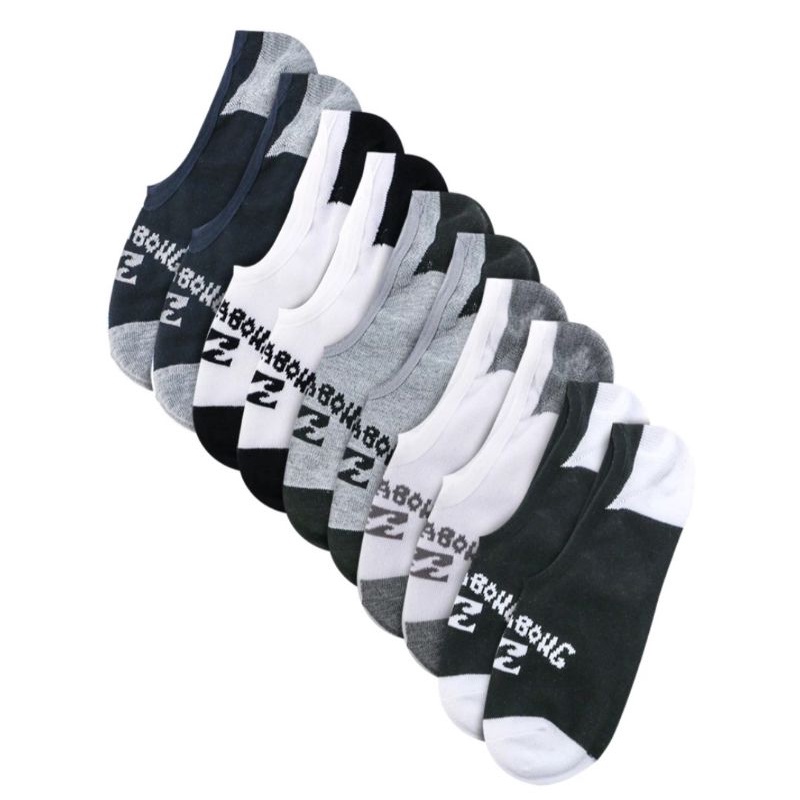KAOS KAKI BILLABONG INVISIBLE SOCK SUPER LOW CUT 5PACK UNISEX ORIGINAL