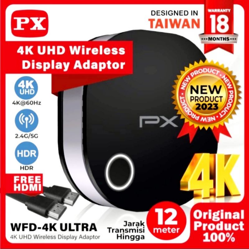 PX WFD 4K-ULTRA Wireless HDMI Audio Reveiver Display TV 4K 60Hz