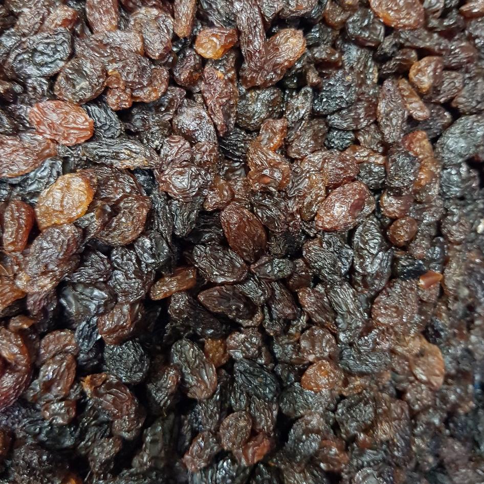 

codeE9q4P Dark Brown Raisin / black raisins kismis IMPORT china 250 gram GROSIR