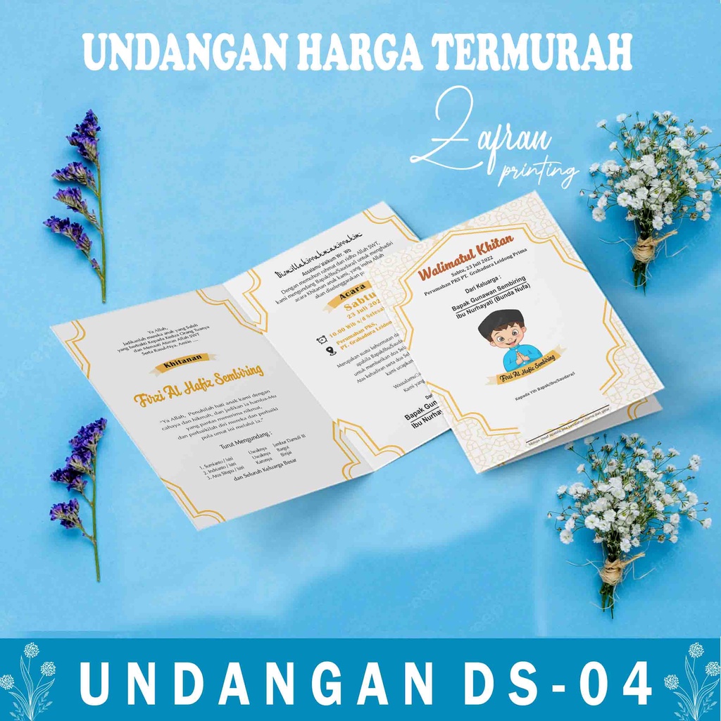 Udangan Khitanan, Sunatan, Pakai Photo