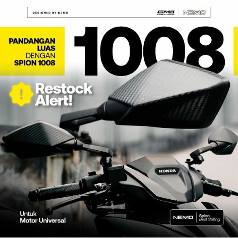 Spion Ducati Nemo 1008 Vario 160 PCX ADV Nmax Xmax Aerox CB Vixion Dll - Charmoto