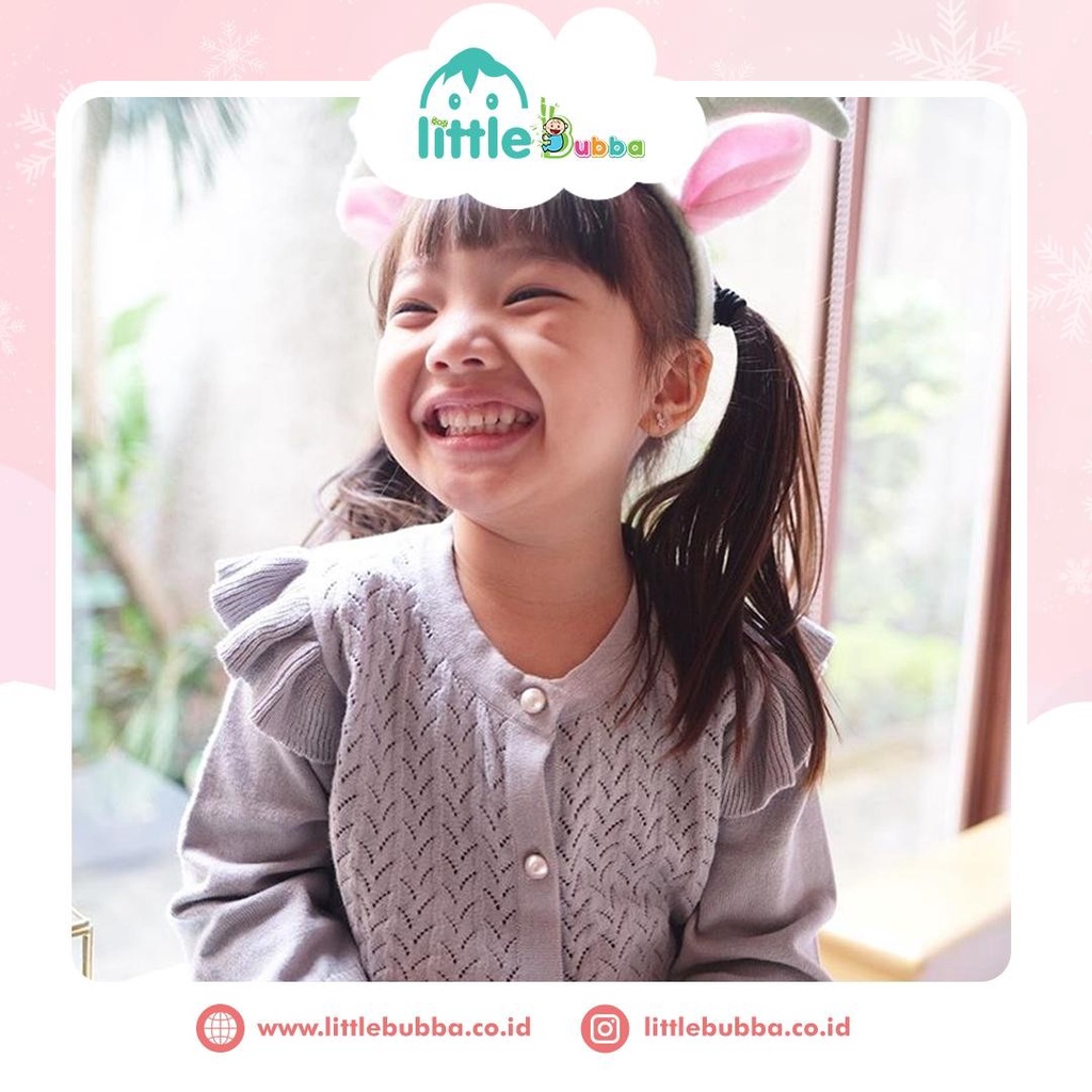 Bamboo and Bub - Cardigan Ruffle / Kardigan Renda Anak Perempuan