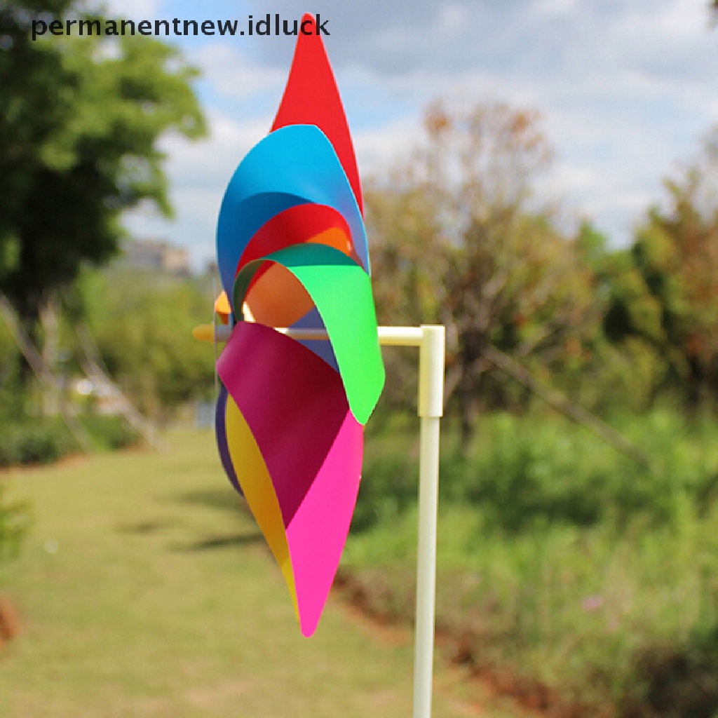 [luckypermanentnew] Taman Halaman Pesta Outdoor Kincir Angin Wind Spinner Ornamen Dekorasi Mainan Anak [ID]