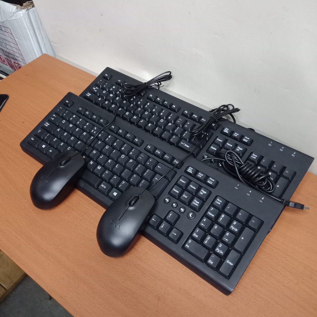 Paket Keyboard mouse HP usb black USB OPTIC  Asli original 100% IMPORT like new super murah meriah