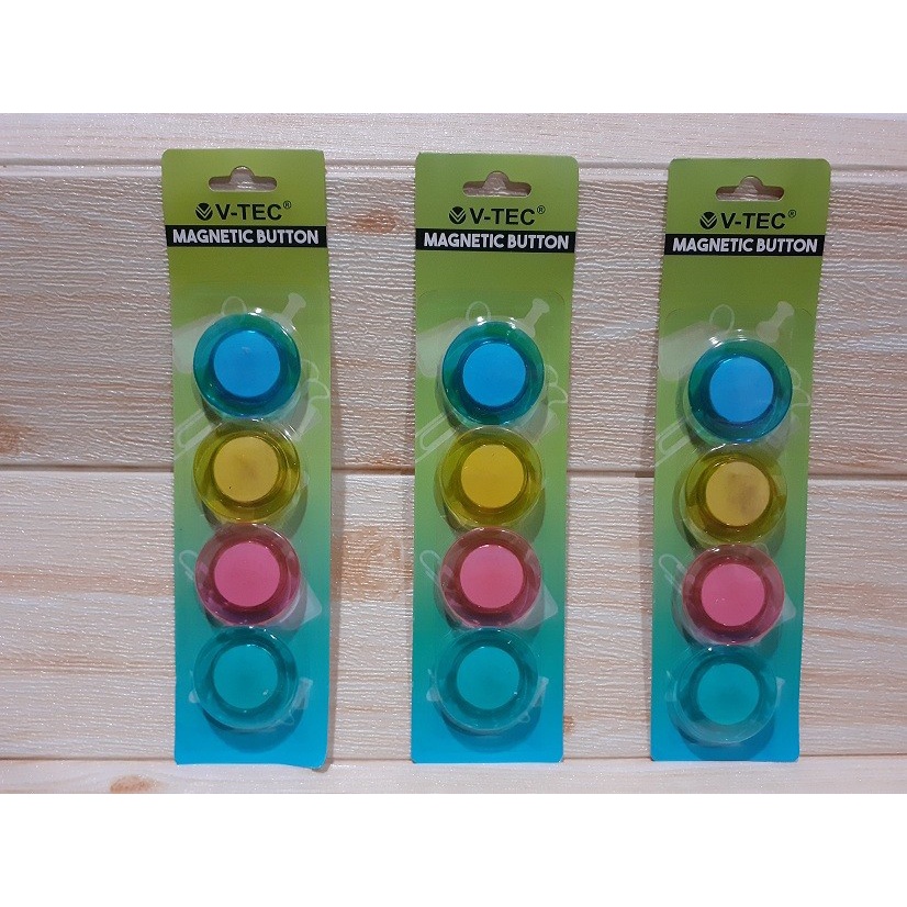 

V-TEC Magnetic Button Type VT-MB/40 Clear (Isi = 4 Pcs)
