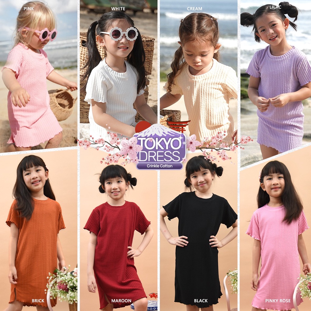 Kazel Tokyo Dress Anak Perempuan 1-5 Tahun