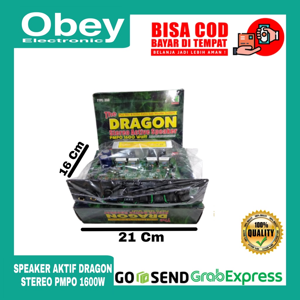 Kit Active Speker Stereo DRAGON t350