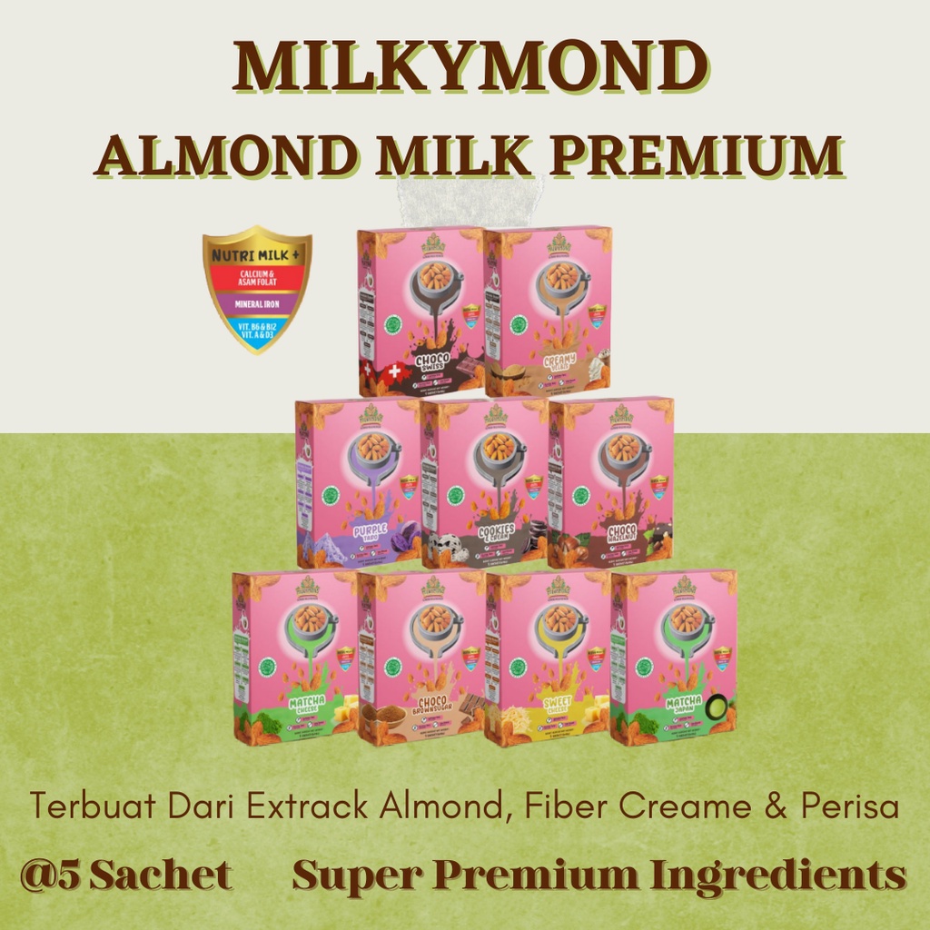 Jual Pelancar Asi Booster Susu Almond Milkymond Purple Taro Nutrisi Ibu