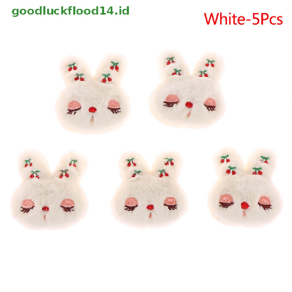 [GOOGFOUR] 5pcs Squing Rabbit Plush Patch Bros Tas Mantel Sweater Syal Lencana Pin Dekorasi [TOP]