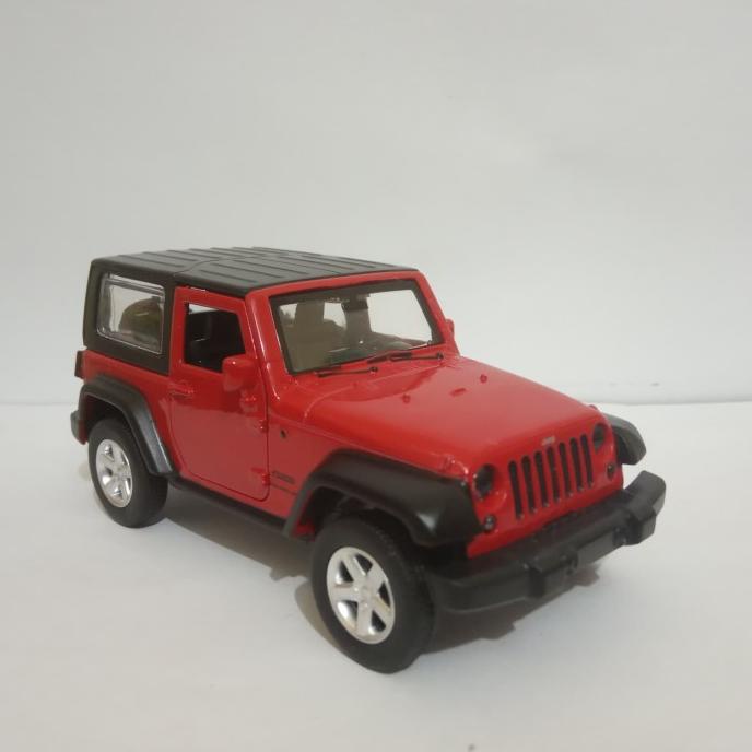Diecast Jeep wrangler hardtop merah miniatur mobil apolo harga murah ---MURAH---