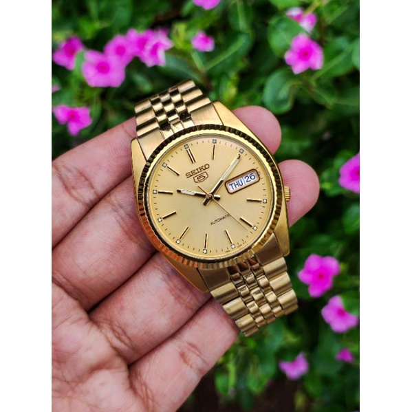 RARE SEIKO SNXJ94K1 DATEJUST GOLD ISTIMEWA