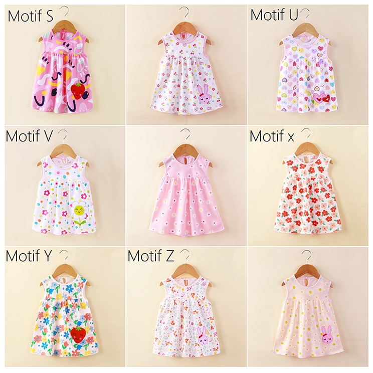 Dress Bayi Perempuan / Baju Bayi Cewek / Pakaian Bayi Perempuan Lucu