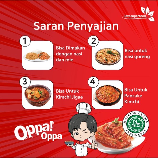 Kimchi Sawi Fresh 200gr - Kimchi Halal Korea Java - Makanan Korea