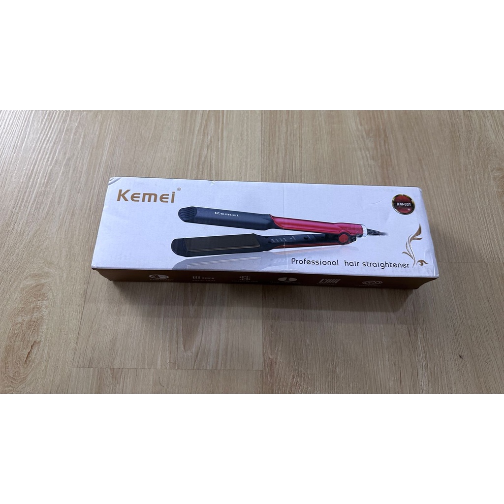 Catok Kemei KM-531 Hair Straight Catok Pelurus Rambut