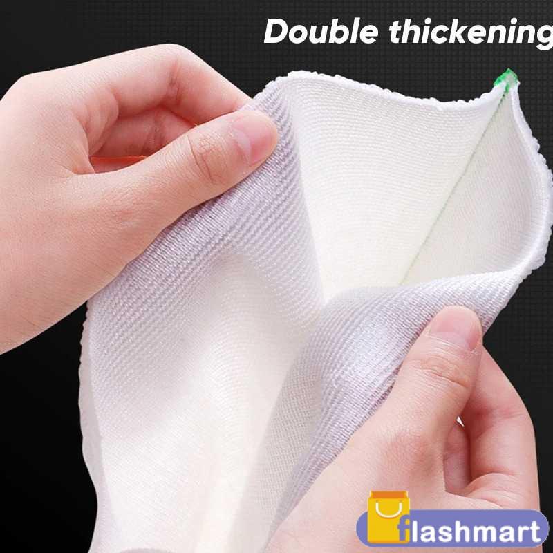 Flashmart Kain Lap Dapur Microfiber Cleaning Cloth 18x22cm 3 PCS - J146