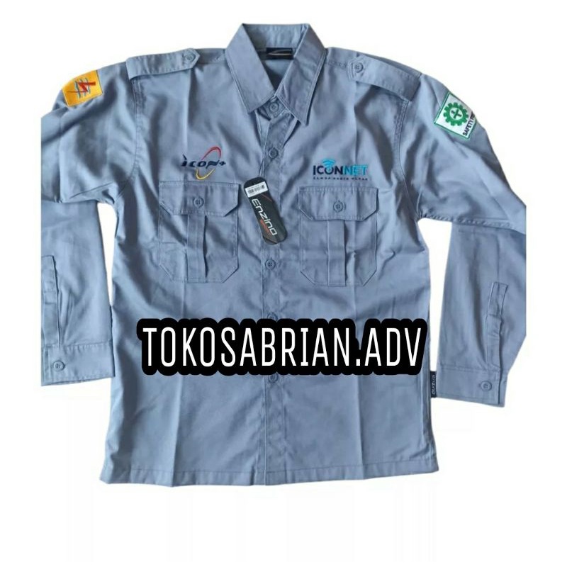Kemeja iconnet kemaja PLN seragam iconnet baju PLN