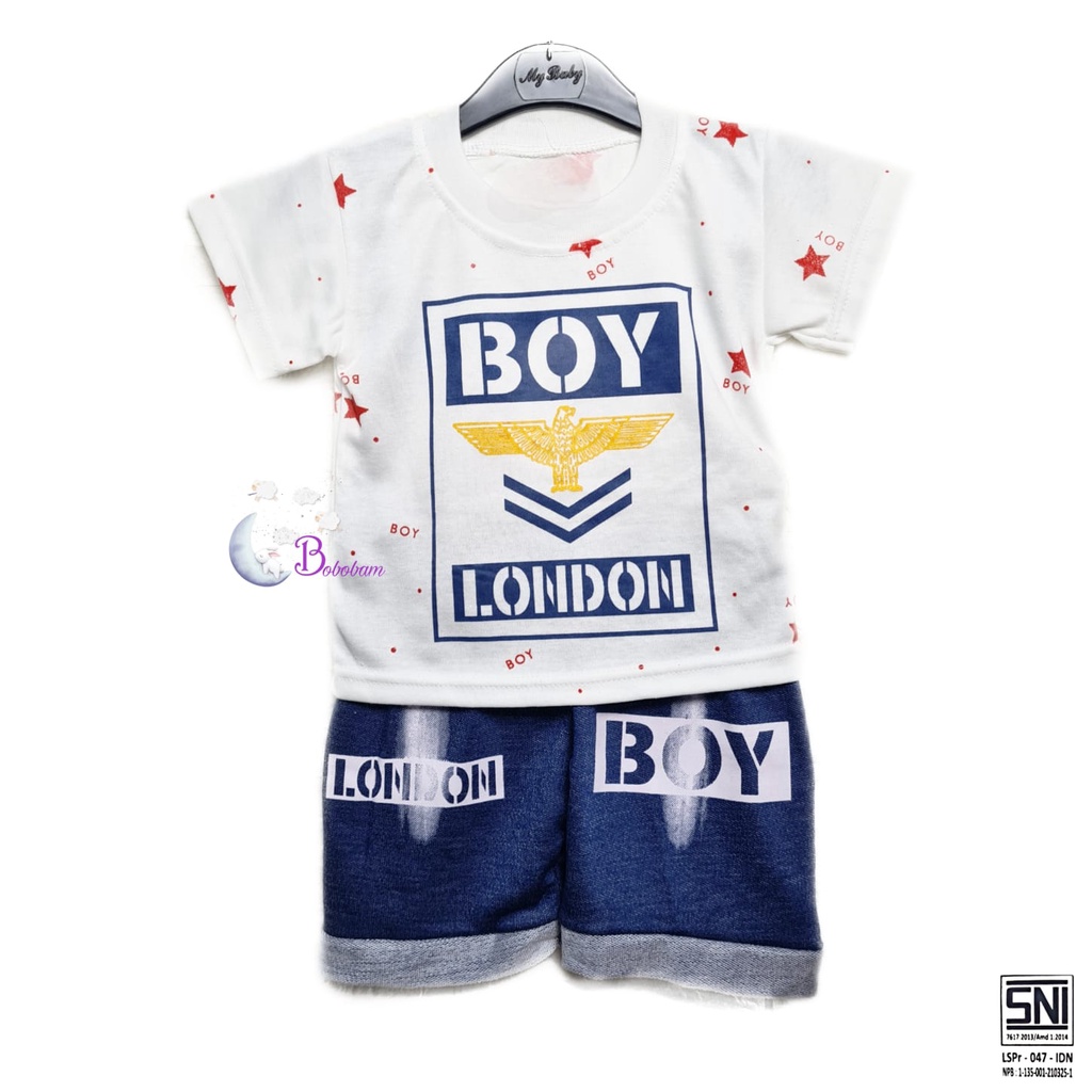 BOBOBAM BAJU BAYI LAKI LAKI SETELAN ANAK COWO LUCU STELAN COWOK 6 12 BULAN KEREN TRENDY KEKINIAN BOY LONDON