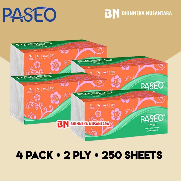 Termurah dan terbaik Paseo Smart Facial Tissue 250 Sheets [4 Pack] grosir