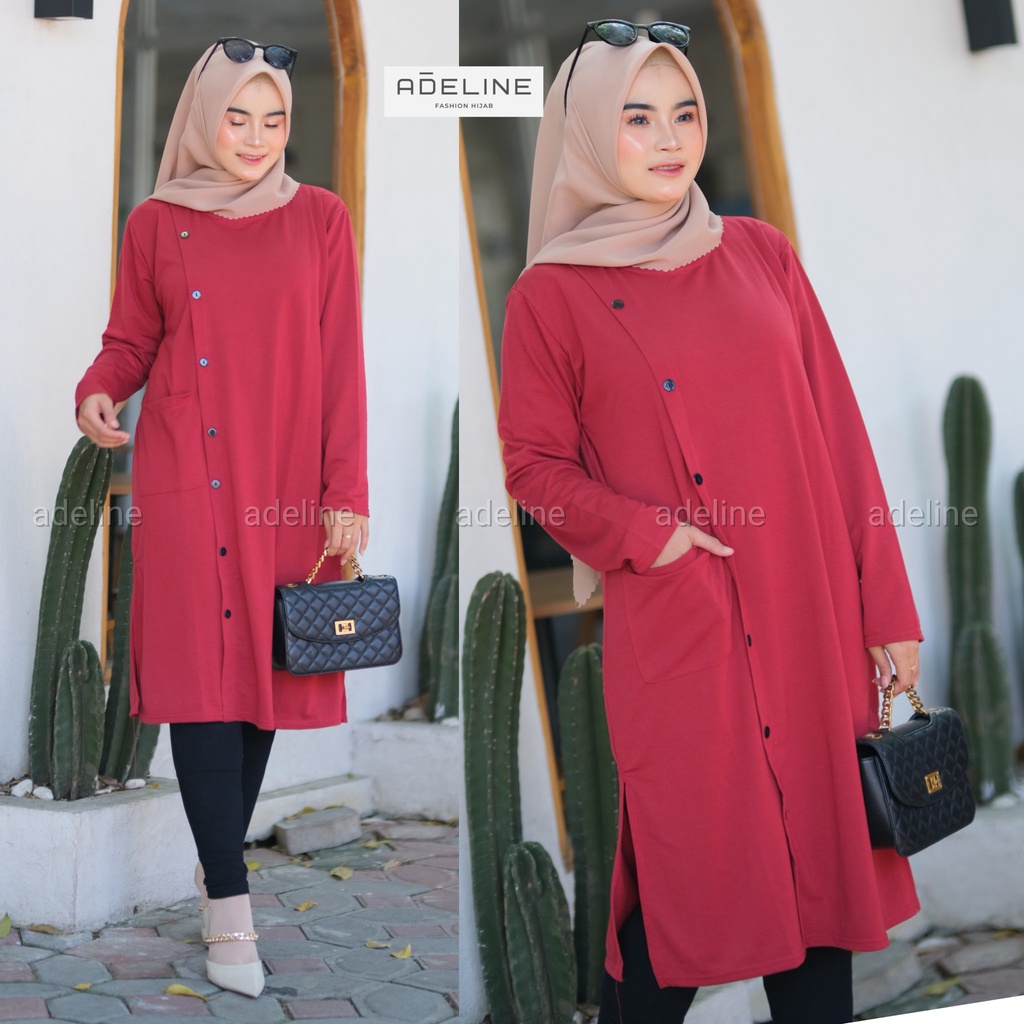 TISYA Tunik LD110  - Tunik JUMBO BIGSIZE OVERSIZE Babyterry Spandex / R.1 - 179-5220