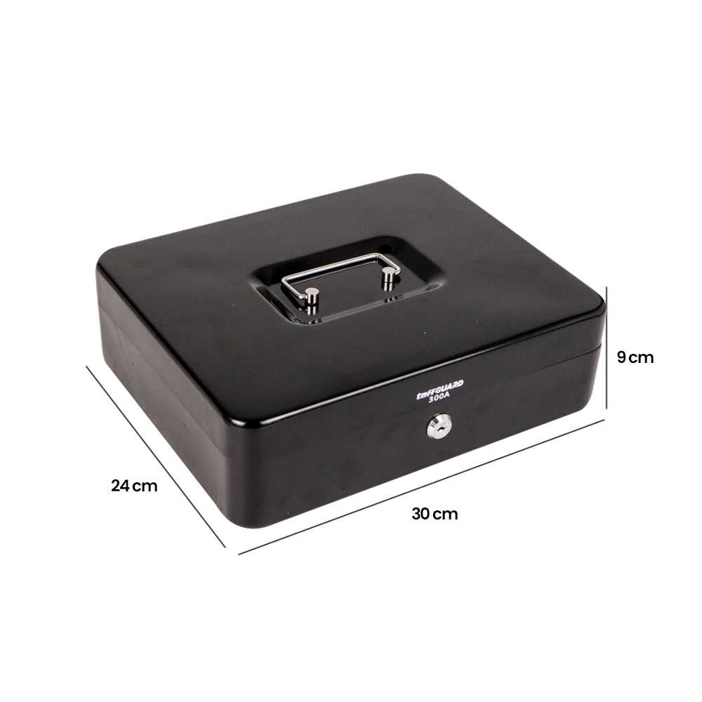 TaffGUARD Kotak Brankas Uang Cash Safebox Key Lock - 300A