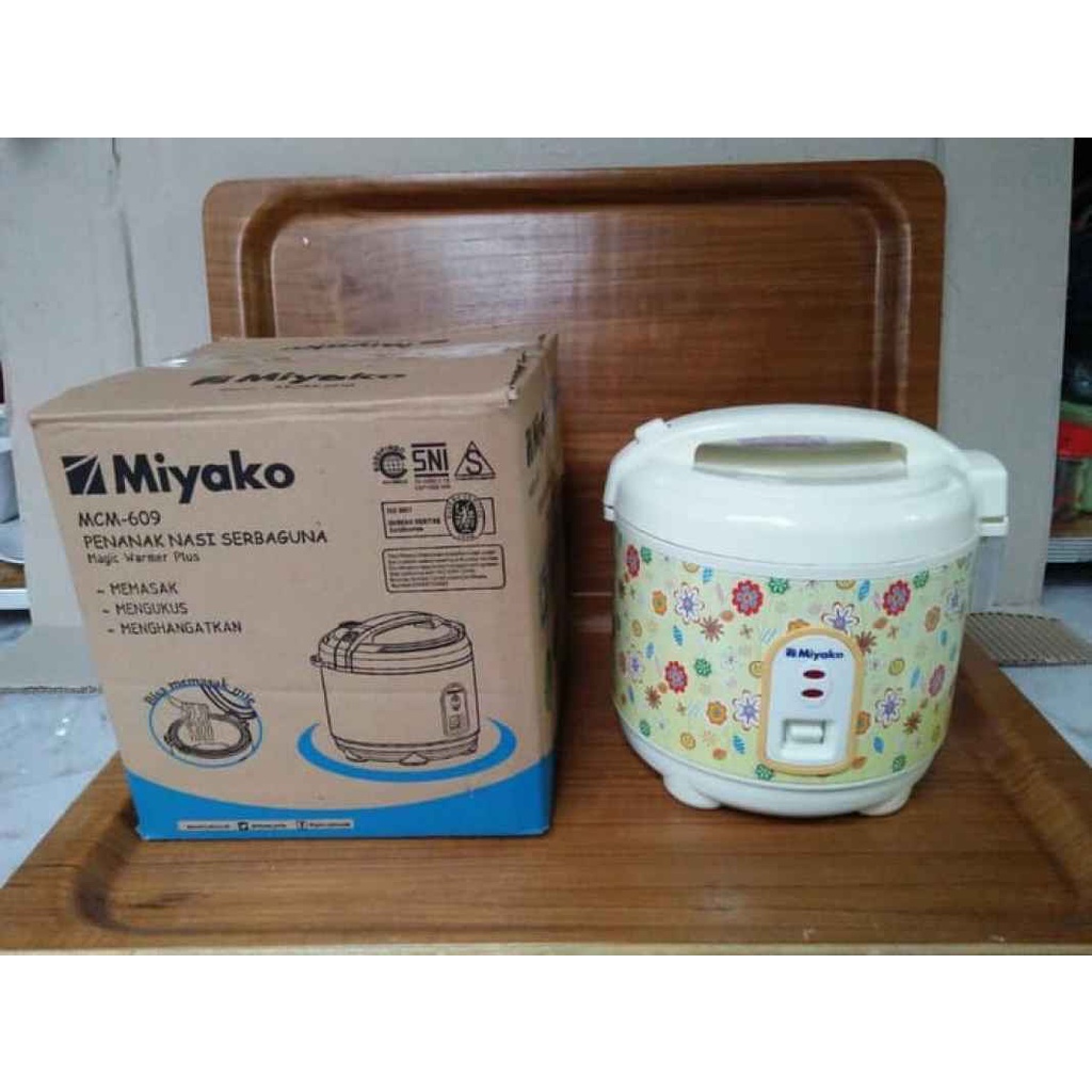 MIYAKO MAGIC COM PSG MCM 609 PENANAK NASI / MEJIKOM / RICE COOKER / MAGICCOM / MAGICOM / MEGICOM / MEJIKOM 1 LITER / MAGICCOM MURAH / MAGIC COM KECIL / MAGICCOM KECIL / MEJIKOM 1 LITER KECIL