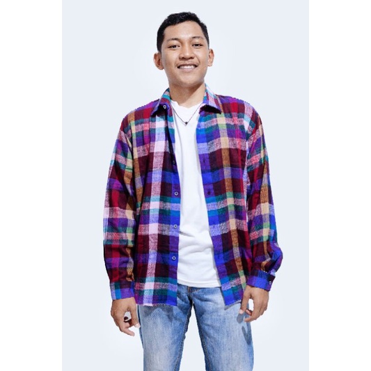 Kemeja Flannel Rouhon Unisex - Multicolor