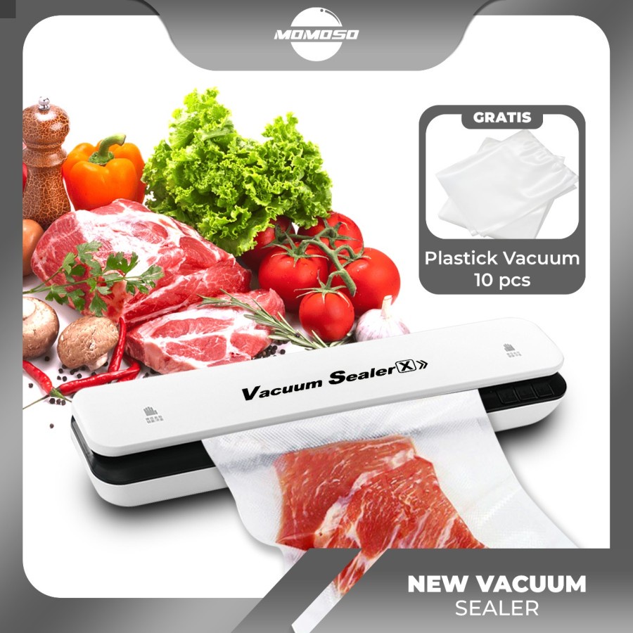 MOMOSO Plastik Vacum embos / Vakum Sealer / Vacum listrik / Plastik sealer / Plastik vakum / Termura