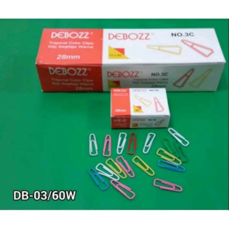 Jual paper clip warna trigonal clip warna no 3 box kecil Shopee Indonesia