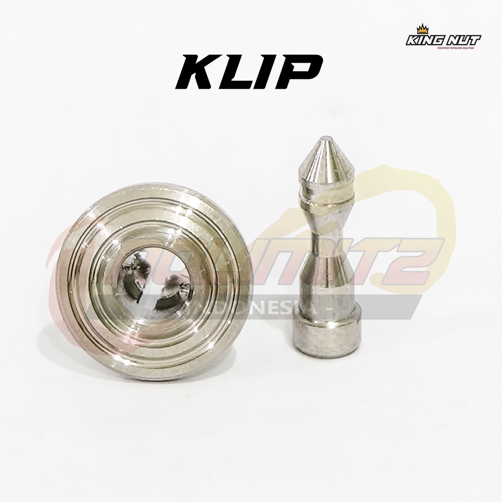 Baut L Probolt Klip Body Spakbor NMAX Aerox XMAX Stainless King Nut