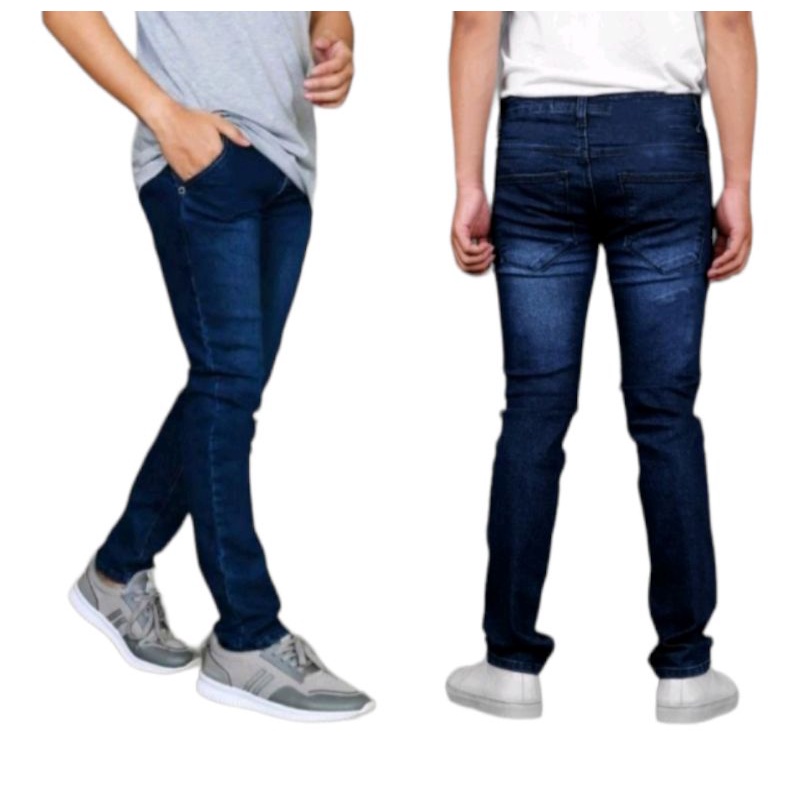 calana panjang jeans pensil mellar pria