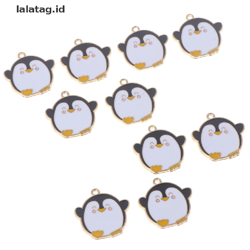 [lalatag] 10pcs/set charm enamel ch Pinguin Kartun Untuk Membuat Perhiasan Liontin [ID]