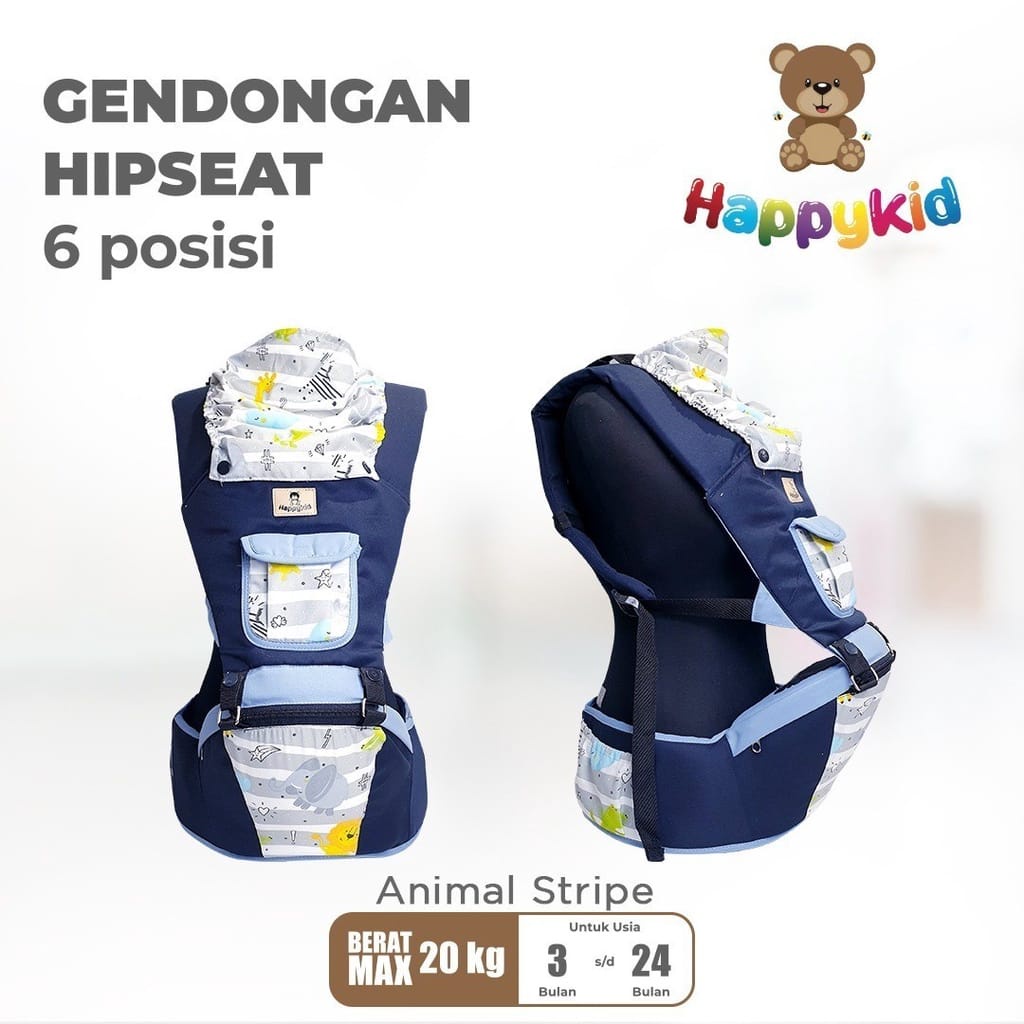 Happy Kid Gendongan Hipseat Murah 6 Posisi / Gendongan Bayi Hipseat HappyKid