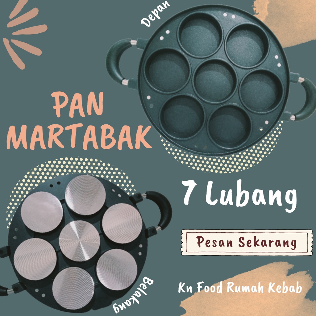 Cetakan kue martabak mini 7 lubang-PAN MARTABAK.