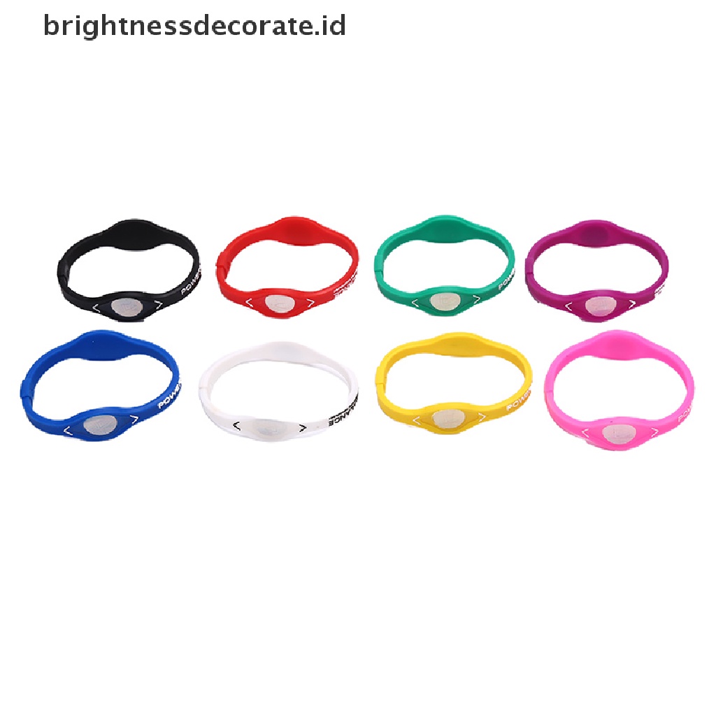 [Birth] Power Balance Energi Gelang Kesehatan Untuk Olahraga Gelang Tangan Ion Silikon Band Hadiah [ID]